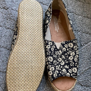 Toms Alpargata Open Toe Floral